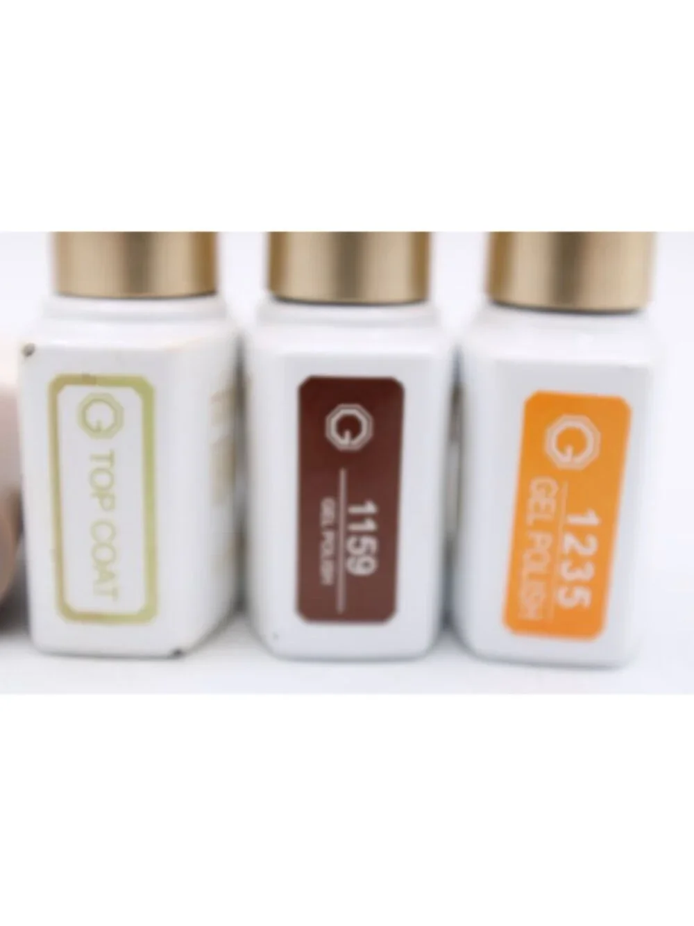GAOY Gel Polish Set Soak Off UV LED 7.3ml & 6.5ml Nail Colors & Top Coat
